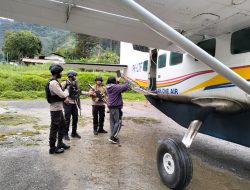 Pesawat Jenis Caravan Milik Asia One Ditembak OTK di Distrik Beoga Kabupaten Puncak