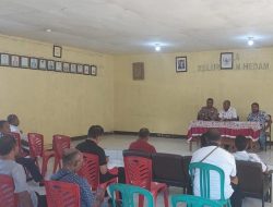 Mewujudkan Pilkada 2024 Berjalan Lancar, Kapolsek Temui Penyelenggara