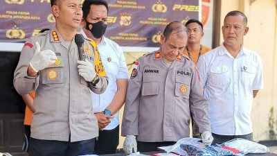 Polisi Kota Jayapura Bongkar Pengiriman Sabu dari Makassar Seberat Setengah Kilogram
