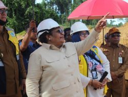 Wamendagri Ribka Haluk Tinjau Progress Pembangunan Runway Bandara dan Pusat Pemerintahan