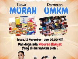 Wamendagri Ribka Haluk Bakal Hadiri Pasar Murah, Pameran UMKM dan Hiburan Rakyat Esok Pagi