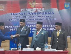 DPRD Mamberamo Tengah Gelar Paripurna LKPJ Bupati 2024, Semua Fraksi Nyatakan Menerima