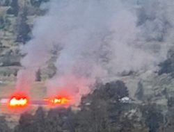 Satgas Damai Cartenz Buru KKB Pelaku Pembakaran Fasilitas Publik di Puncak, Papua