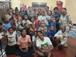 Wujud Kepedulian, Satgas Damai Cartenz Salurkan Bantuan Tali Asih untuk Anak Panti Asuhan Korban Kebakaran