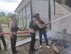 Gagalkan Upaya Pembakaran SMA Negeri 2 Dekai, Satgas Damai Cartenz Buru Pelaku