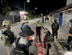 Sikat Potensi Kriminalitas, Satgas Ops Damai Cartenz 2026 dan Polres Nabire Sita Senjata Tajam Saat Razia Malam