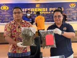 Bawa 1,6 Kg Ganja dari PNG, Seorang Pria Asing Diringkus Polresta Jayapura Kota