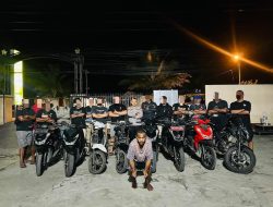 Sikat Habis Curanmor! Resmob Numbay Gulung Pelaku di Japsel, 9 Motor Hasil Curian Disita