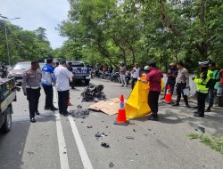 Laju Kencang di Ringroad Abepura Berujung Maut, Pengendara Vario Tewas Usai Hantam Truk