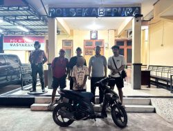 Maling Motor Bermodus Incar Kendaraan Rusak Diciduk Tim Opsnal Polsek Abepura, Motor Honda Beat Diamankan