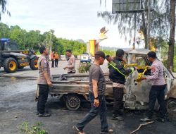 Lakalantas Maut di Ringroad Jayapura: Gran Max Hantam Pembatas dan Terbakar, 2 Orang Tewas