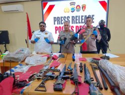 Pengejaran DPO MM Terus Berlanjut, Polres Deiyai Kembali Sita Senpi Rakitan dan Puluhan Amunisi